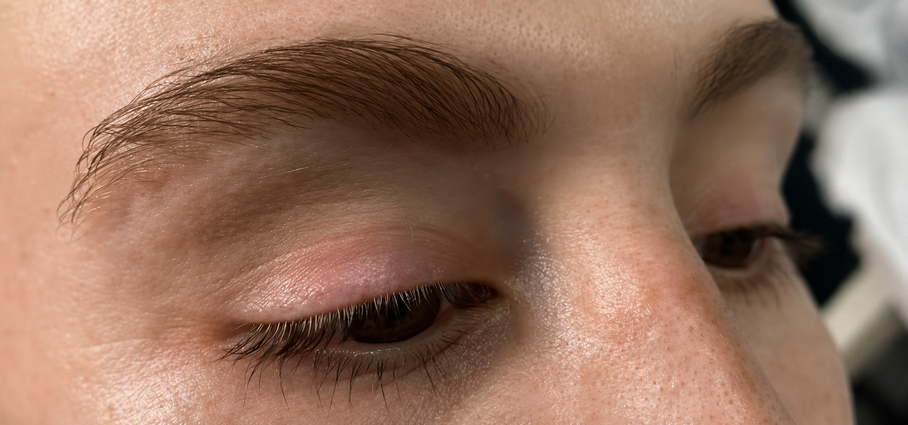 Studio 7 eyebrow finish with soft shaping and natural detail